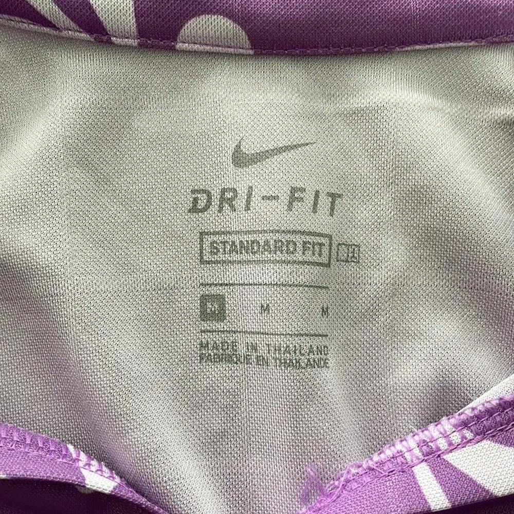 Nike Women's Breathe Floral Printed Sleeveless Polo Size M